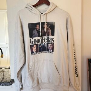 GoodFellas Graphic Hoodie - Cream T11